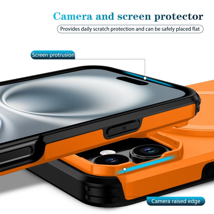For iPhone 16 Plus Sliding Camshield MagSafe Holder Phone Case