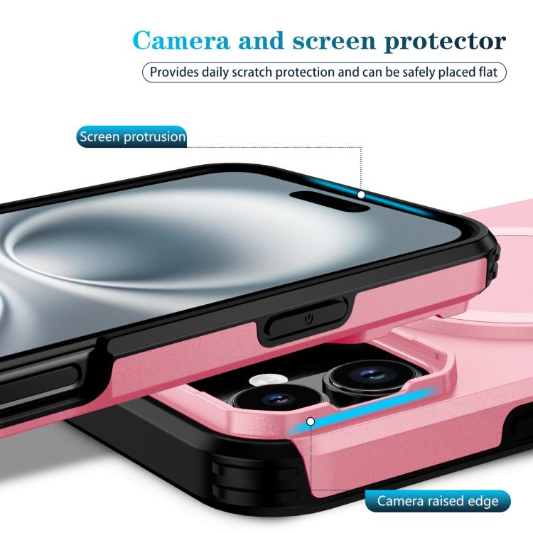 For iPhone 16 Plus Sliding Camshield MagSafe Holder Phone Case