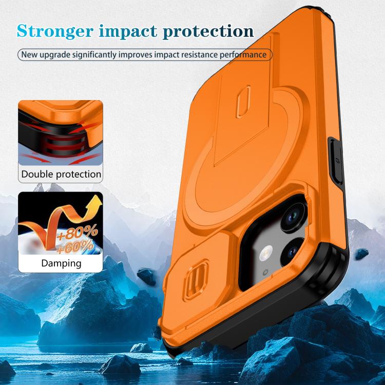 For iPhone 13 mini / 12 mini Sliding Camshield MagSafe Holder Phone Case