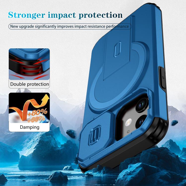 For iPhone 13 mini / 12 mini Sliding Camshield MagSafe Holder Phone Case