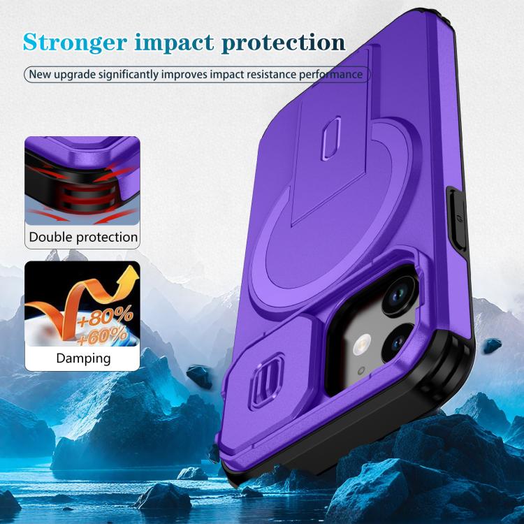 For iPhone 13 mini / 12 mini Sliding Camshield MagSafe Holder Phone Case
