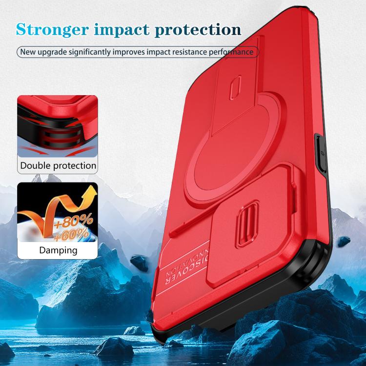 For iPhone 13 Pro Max Sliding Camshield MagSafe Holder Phone Case