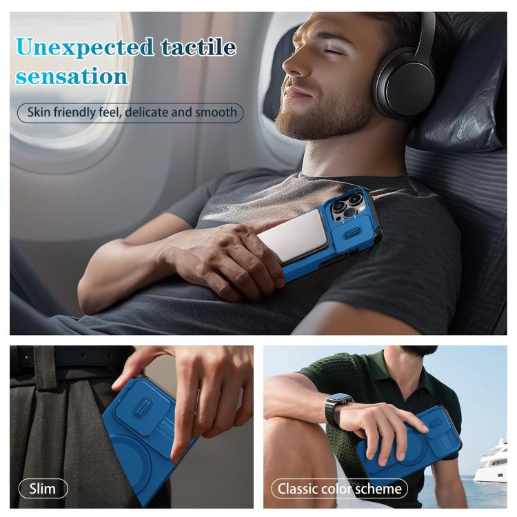 For iPhone 13 Pro Max Sliding Camshield MagSafe Holder Phone Case