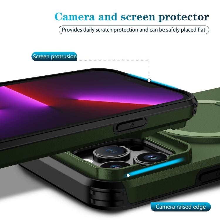 For iPhone 13 Pro Max Sliding Camshield MagSafe Holder Phone Case