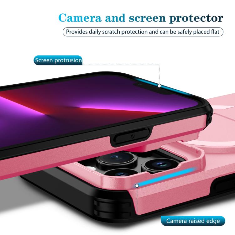 For iPhone 13 Pro Sliding Camshield MagSafe Holder Phone Case