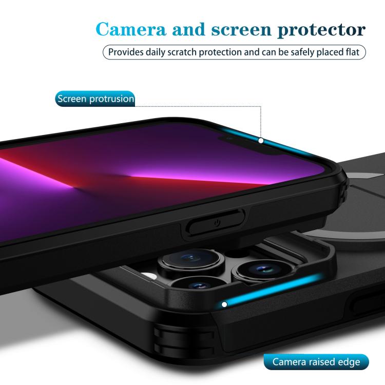 For iPhone 13 Pro Sliding Camshield MagSafe Holder Phone Case