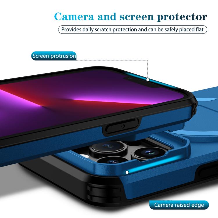 For iPhone 13 Pro Sliding Camshield MagSafe Holder Phone Case