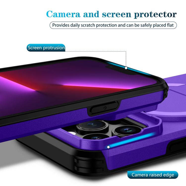 For iPhone 13 Pro Sliding Camshield MagSafe Holder Phone Case