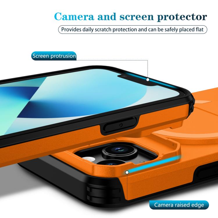 For iPhone 14 / 13 Sliding Camshield MagSafe Holder Phone Case