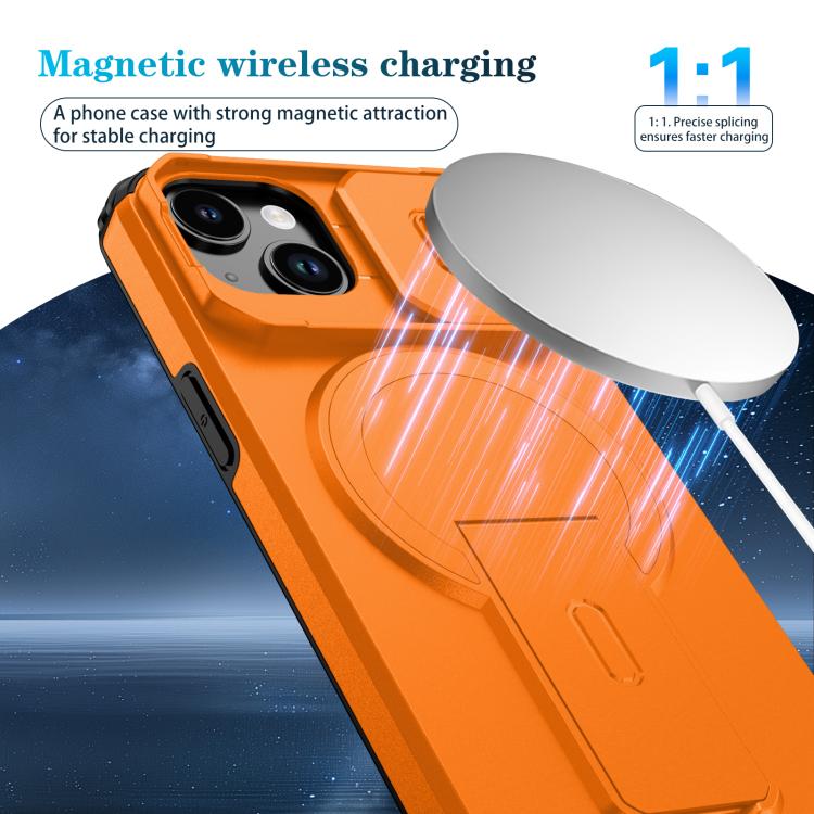 For iPhone 14 / 13 Sliding Camshield MagSafe Holder Phone Case