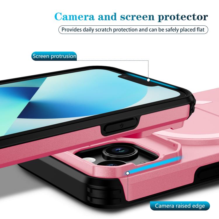 For iPhone 14 / 13 Sliding Camshield MagSafe Holder Phone Case