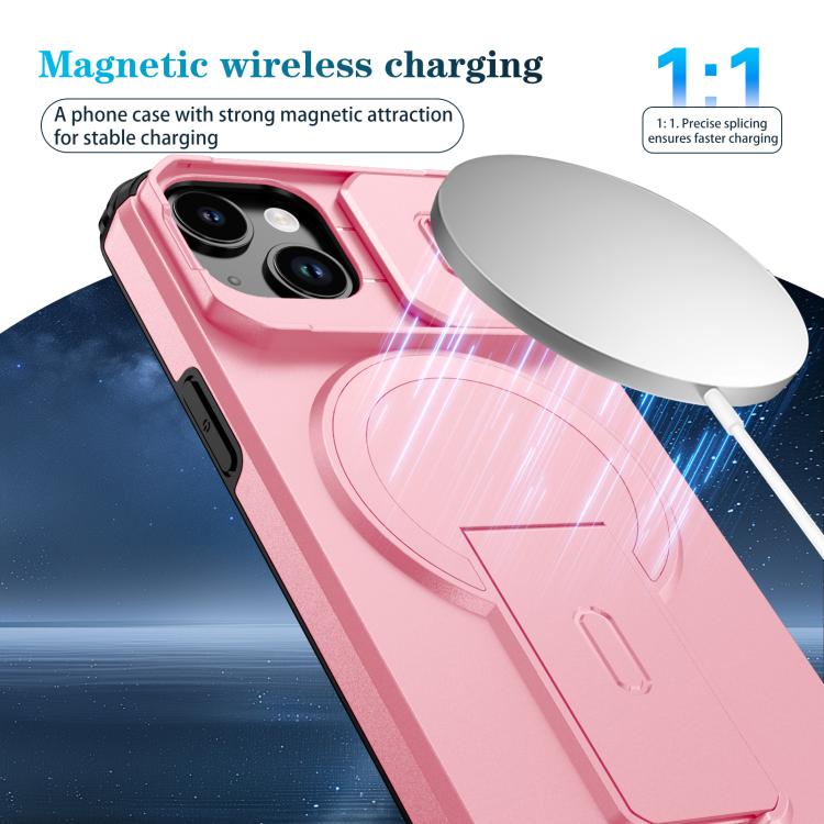 For iPhone 14 / 13 Sliding Camshield MagSafe Holder Phone Case
