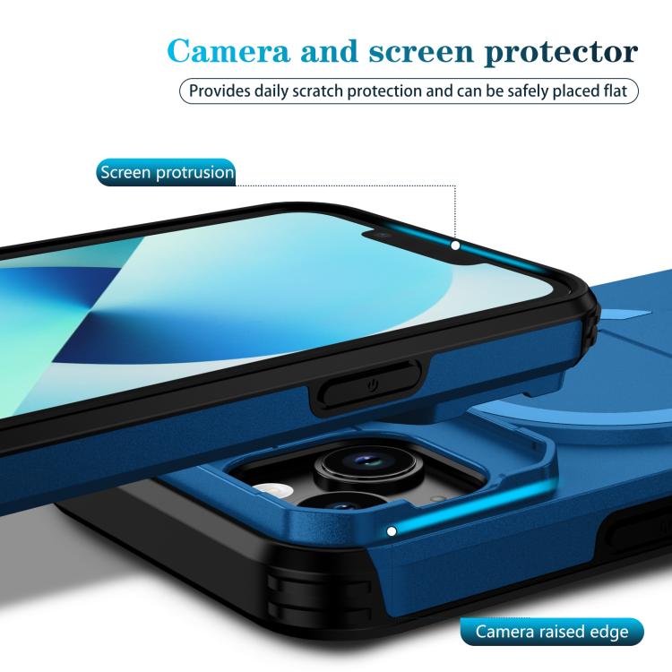 For iPhone 14 / 13 Sliding Camshield MagSafe Holder Phone Case
