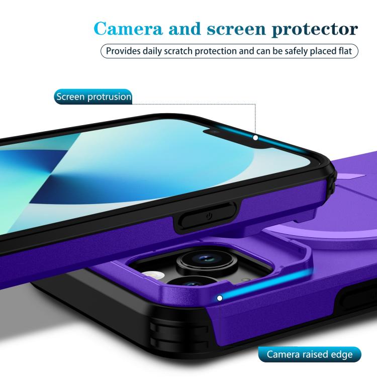 For iPhone 14 / 13 Sliding Camshield MagSafe Holder Phone Case