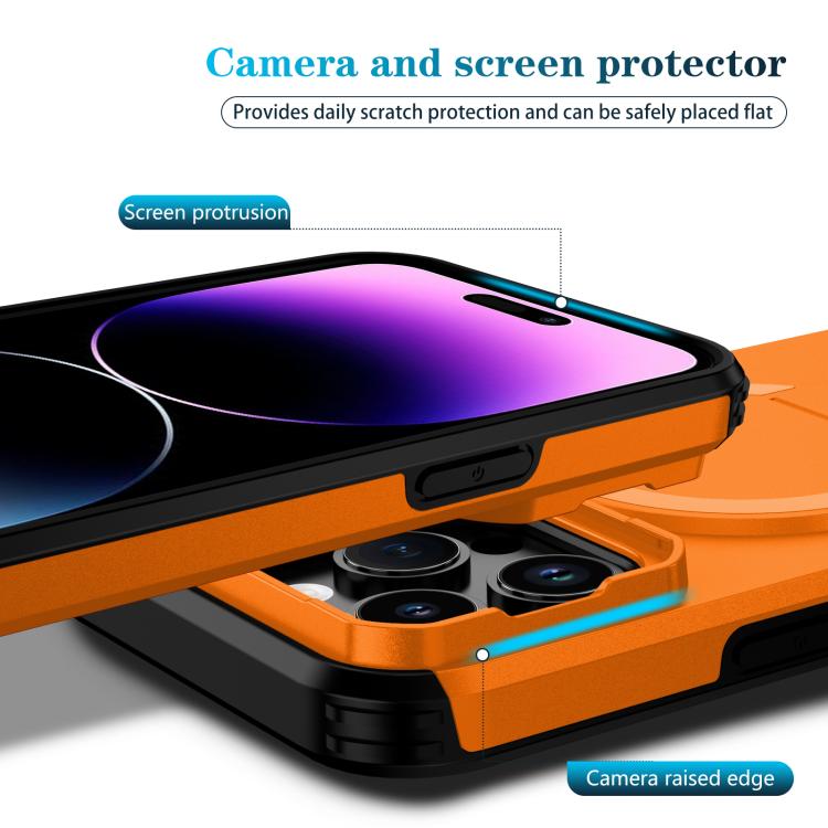 For iPhone 14 Pro Max Sliding Camshield MagSafe Holder Phone Case