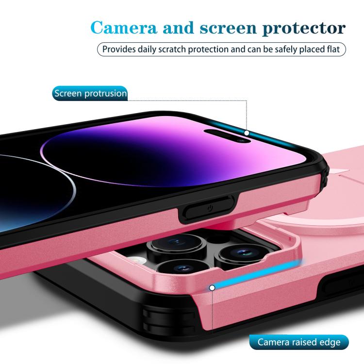 For iPhone 14 Pro Max Sliding Camshield MagSafe Holder Phone Case