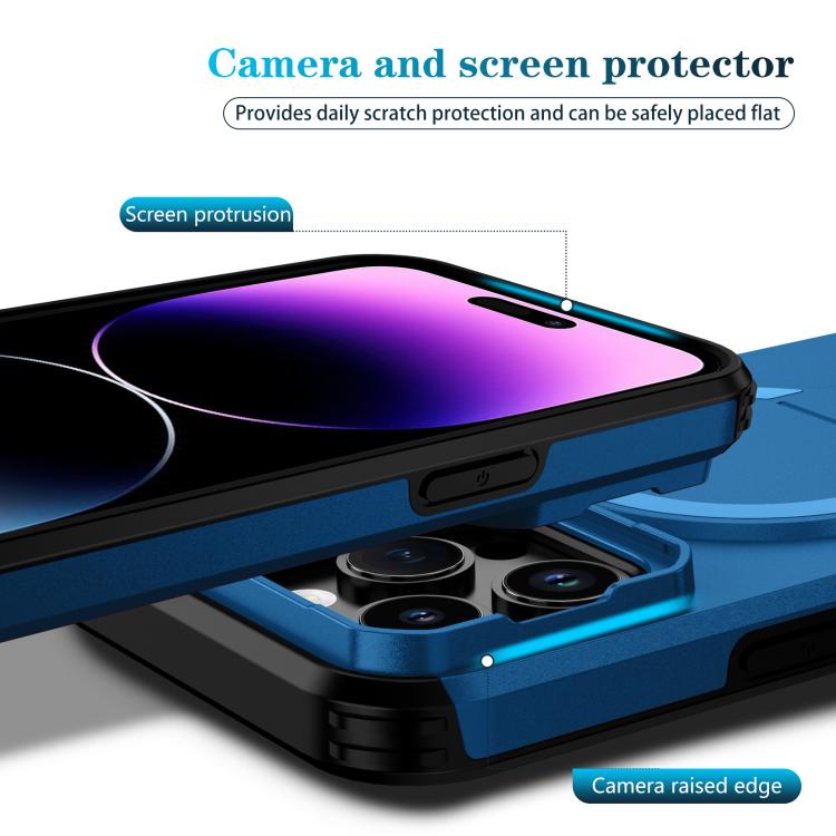 For iPhone 14 Pro Max Sliding Camshield MagSafe Holder Phone Case