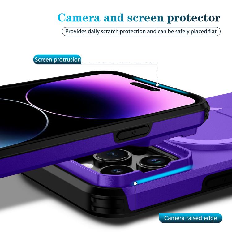 For iPhone 14 Pro Max Sliding Camshield MagSafe Holder Phone Case