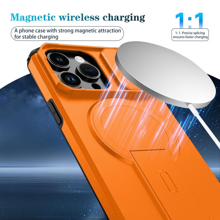 For iPhone 14 Pro Sliding Camshield MagSafe Holder Phone Case