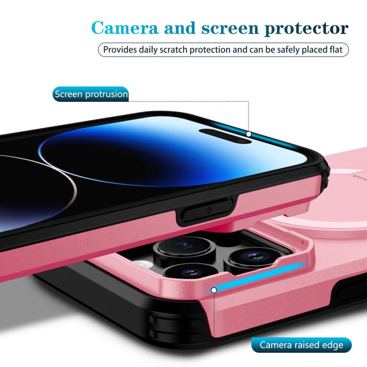 For iPhone 14 Pro Sliding Camshield MagSafe Holder Phone Case