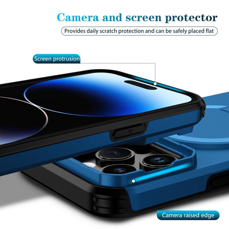 For iPhone 14 Pro Sliding Camshield MagSafe Holder Phone Case