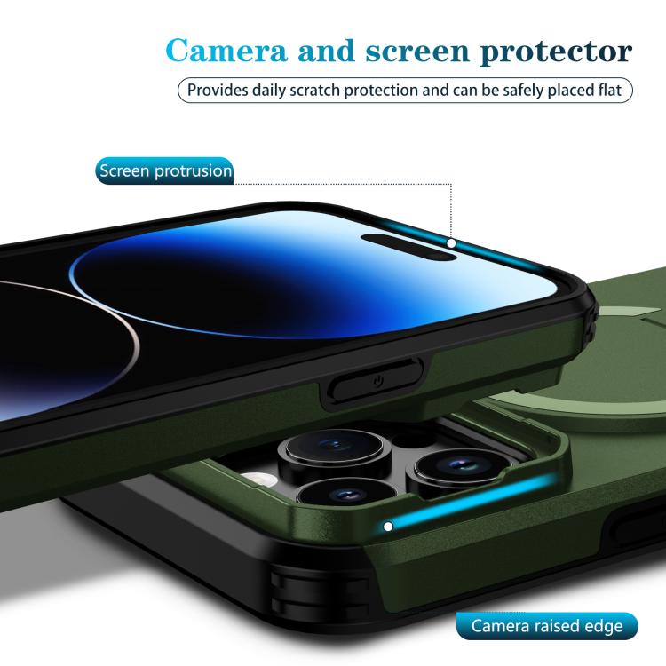 For iPhone 14 Pro Sliding Camshield MagSafe Holder Phone Case