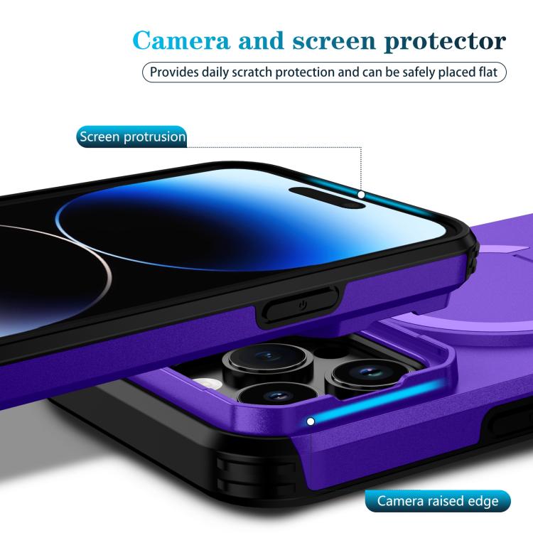 For iPhone 14 Pro Sliding Camshield MagSafe Holder Phone Case