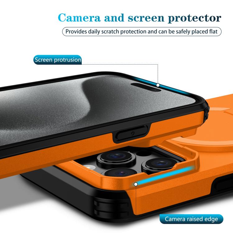 For iPhone 15 Pro Max Sliding Camshield MagSafe Holder Phone Case