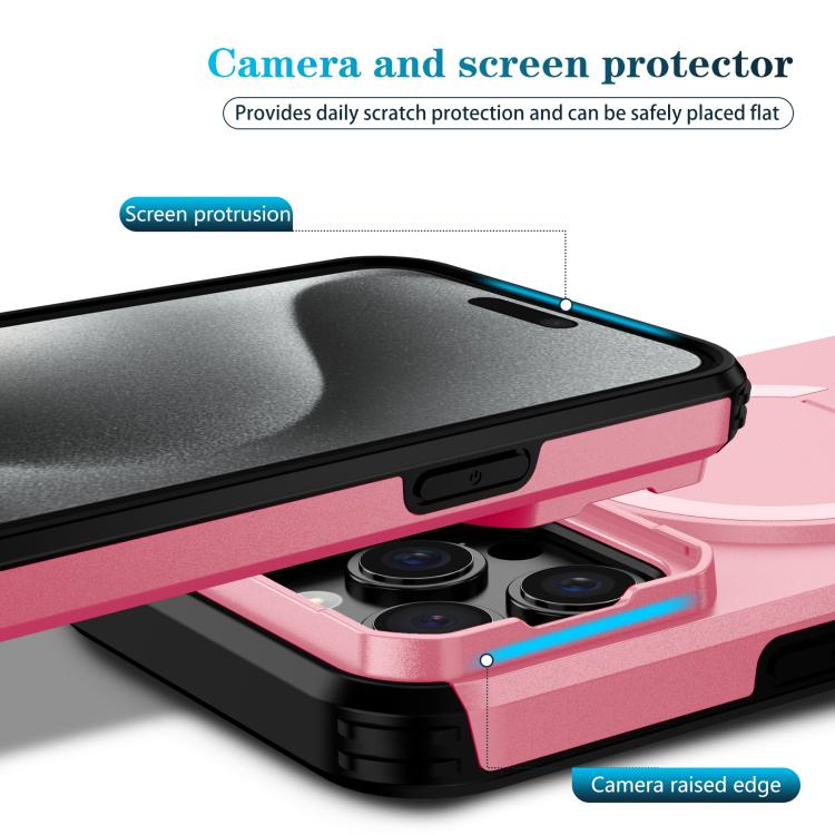 For iPhone 15 Pro Max Sliding Camshield MagSafe Holder Phone Case