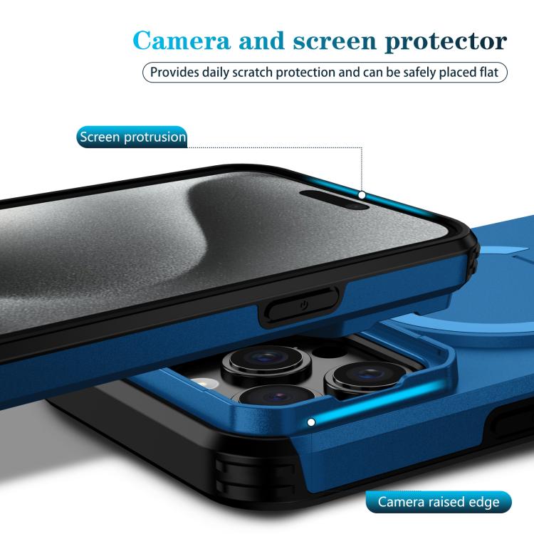 For iPhone 15 Pro Max Sliding Camshield MagSafe Holder Phone Case