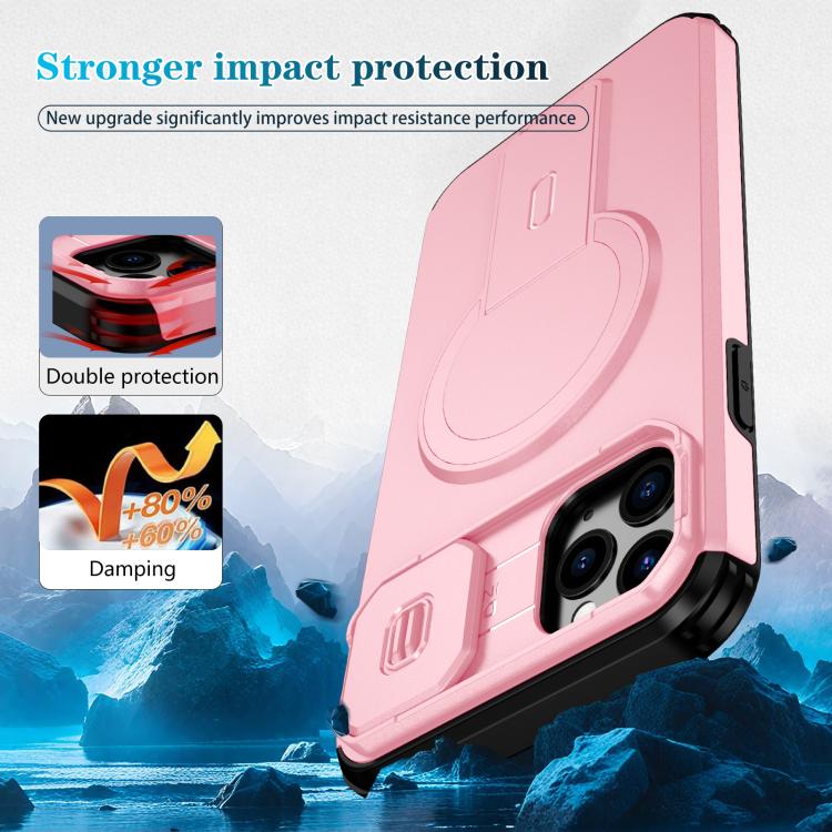 For iPhone 11 Pro Max Sliding Camshield MagSafe Holder Phone Case