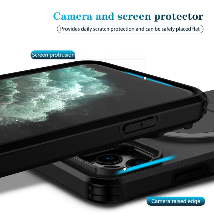 For iPhone 11 Pro Max Sliding Camshield MagSafe Holder Phone Case