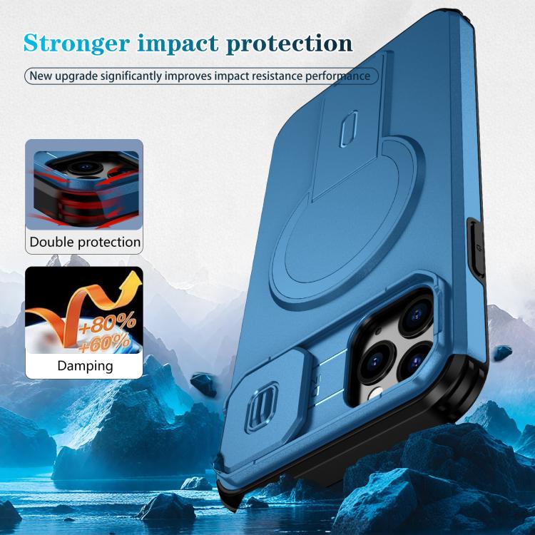 For iPhone 11 Pro Max Sliding Camshield MagSafe Holder Phone Case