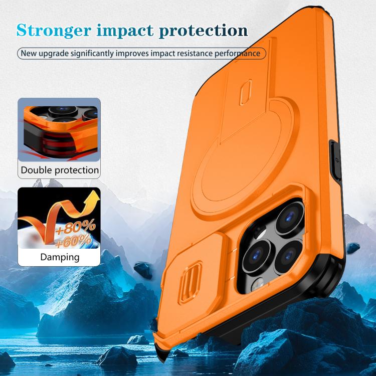 For iPhone 12 Pro Max Sliding Camshield MagSafe Holder Phone Case