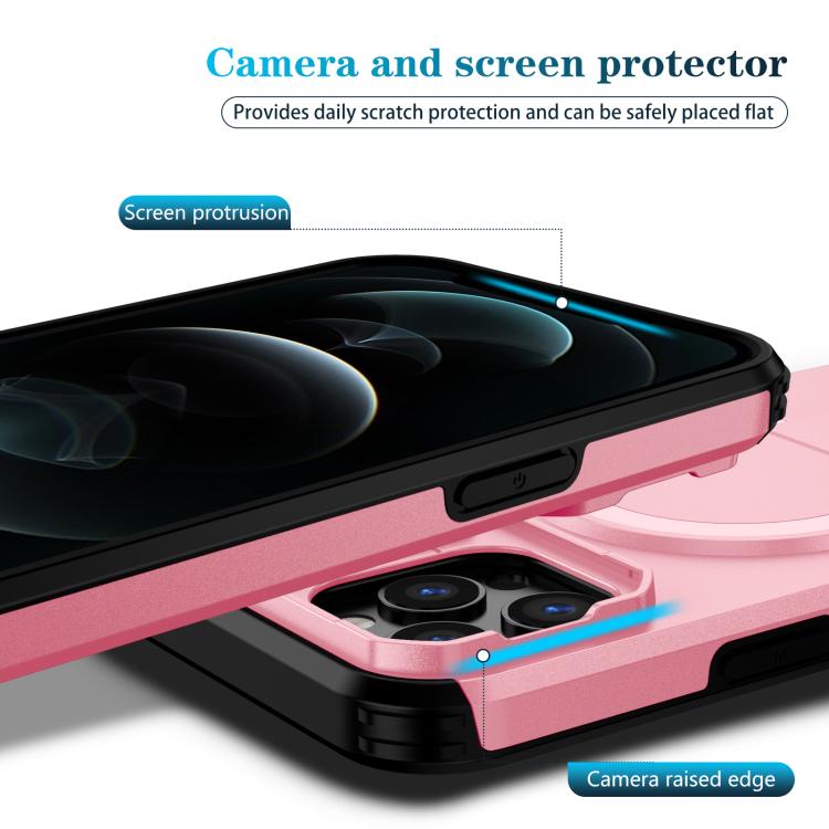 For iPhone 12 Pro Max Sliding Camshield MagSafe Holder Phone Case