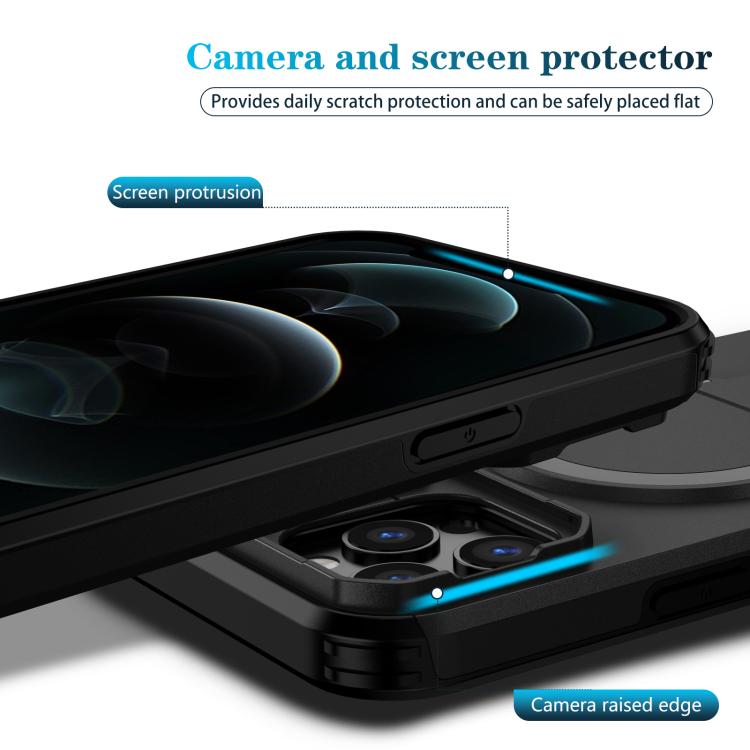 For iPhone 12 Pro Max Sliding Camshield MagSafe Holder Phone Case