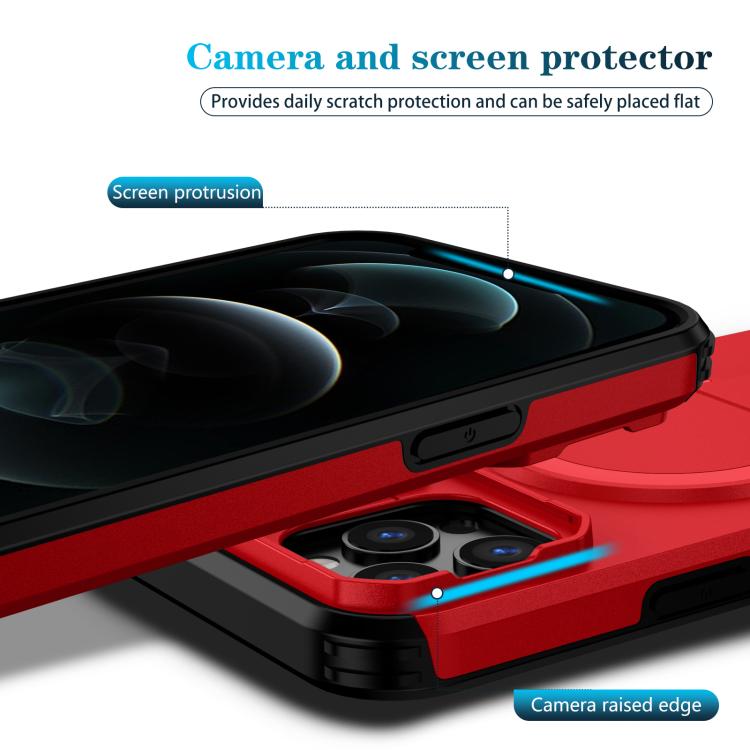 For iPhone 12 Pro Max Sliding Camshield MagSafe Holder Phone Case