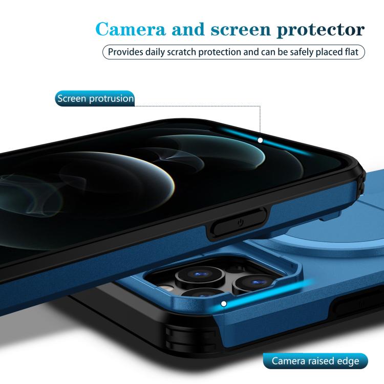 For iPhone 12 Pro Max Sliding Camshield MagSafe Holder Phone Case