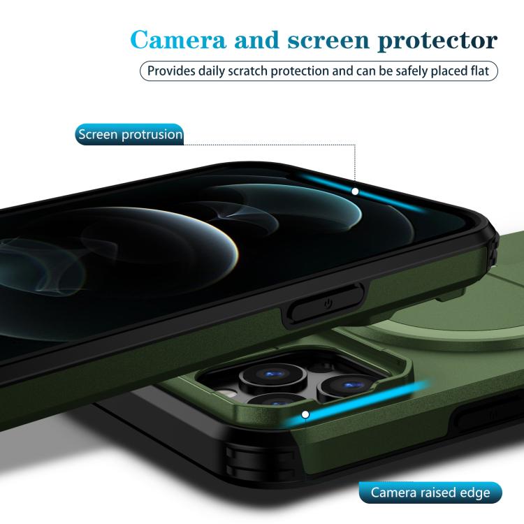 For iPhone 12 Pro Max Sliding Camshield MagSafe Holder Phone Case