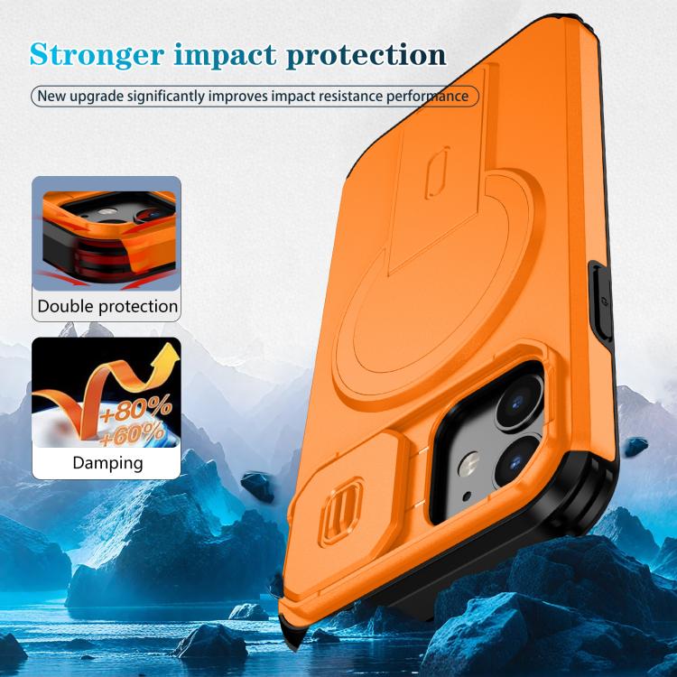 For iPhone 12 Pro / 12 Sliding Camshield MagSafe Holder Phone Case