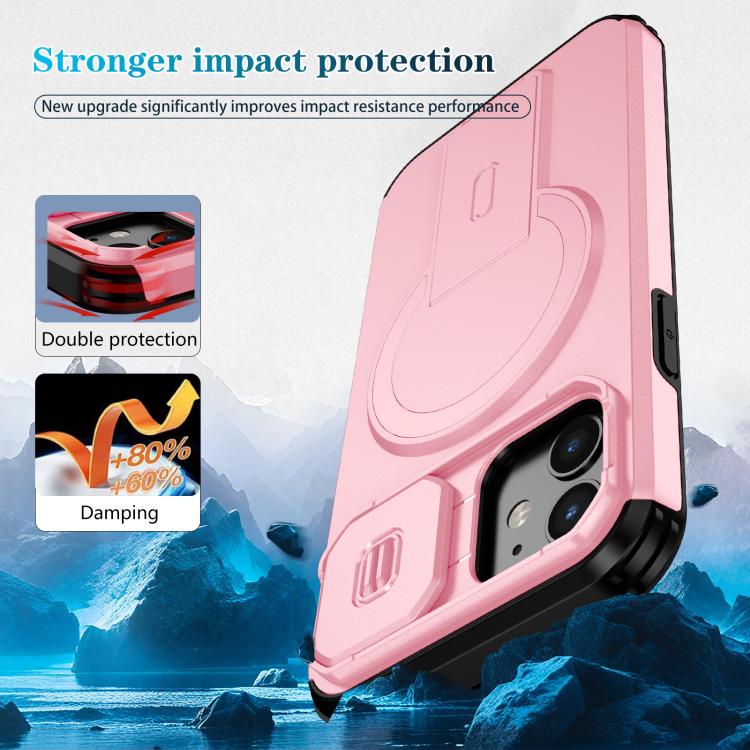 For iPhone 12 Pro / 12 Sliding Camshield MagSafe Holder Phone Case