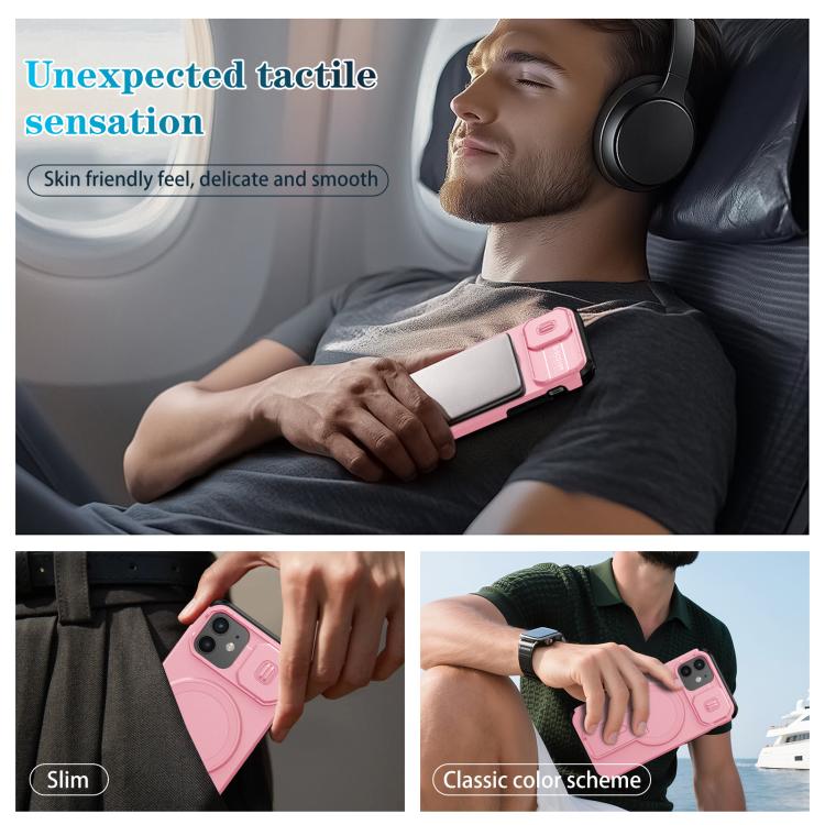 For iPhone 12 Pro / 12 Sliding Camshield MagSafe Holder Phone Case