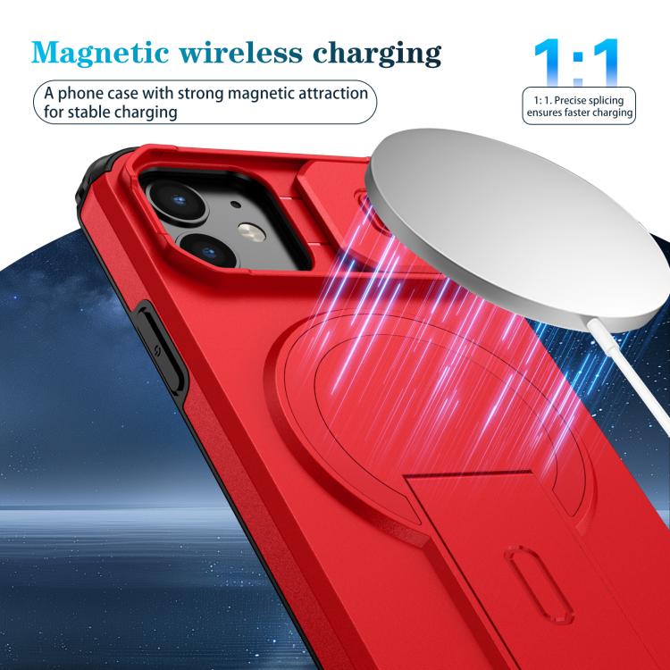 For iPhone 12 Pro / 12 Sliding Camshield MagSafe Holder Phone Case