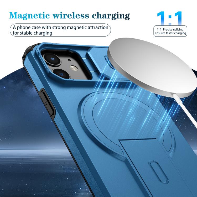 For iPhone 12 Pro / 12 Sliding Camshield MagSafe Holder Phone Case