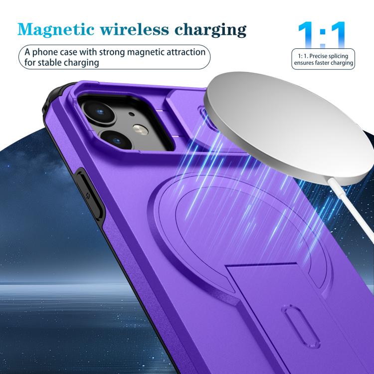 For iPhone 12 Pro / 12 Sliding Camshield MagSafe Holder Phone Case