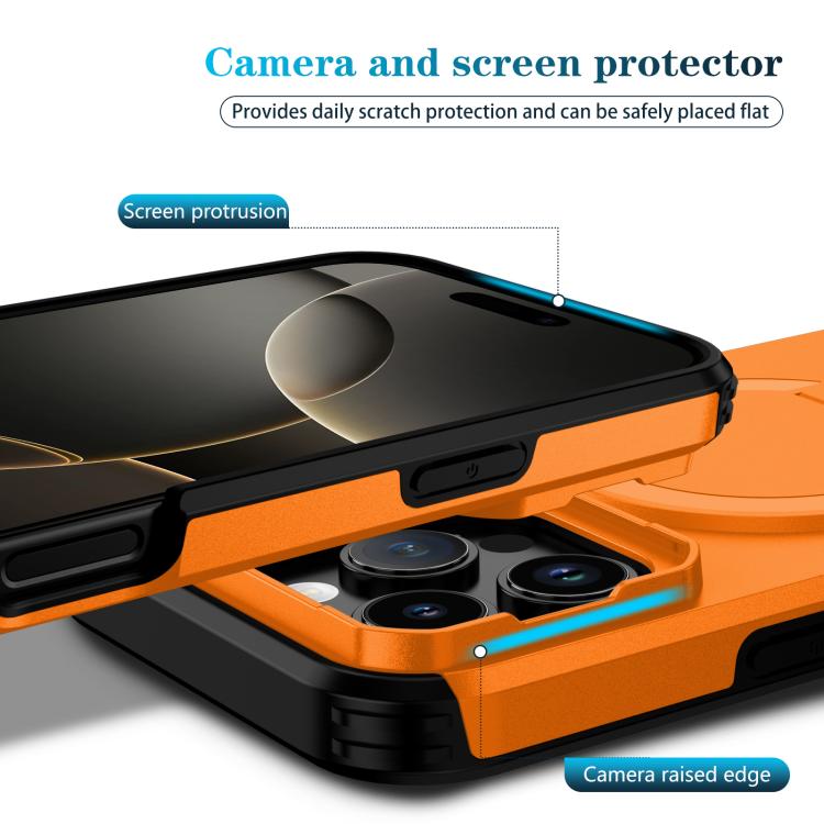 For iPhone 16 Pro Max Sliding Camshield MagSafe Holder Phone Case