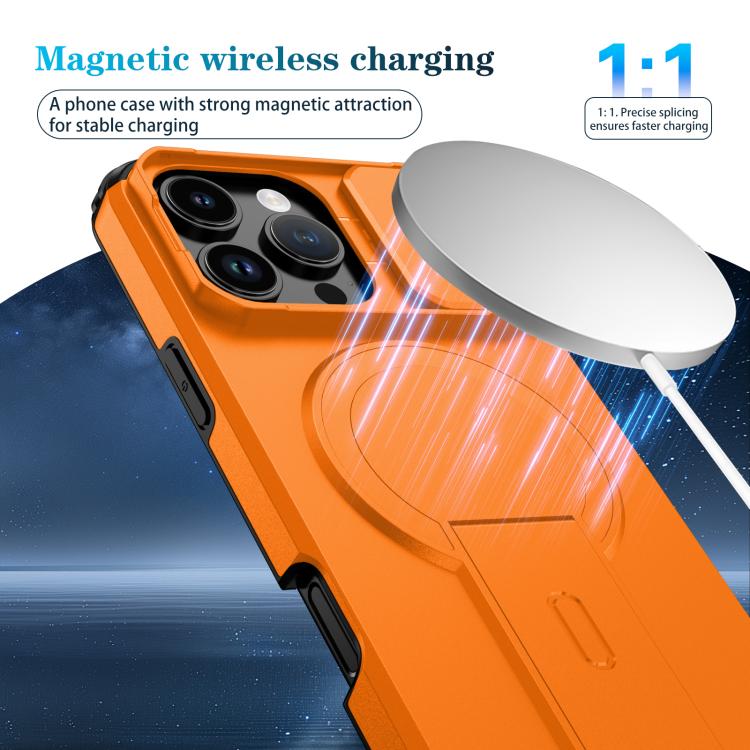 For iPhone 16 Pro Max Sliding Camshield MagSafe Holder Phone Case