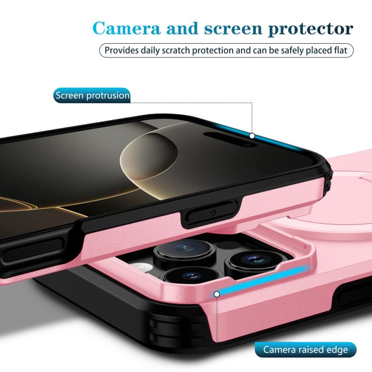 For iPhone 16 Pro Max Sliding Camshield MagSafe Holder Phone Case