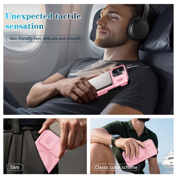 For iPhone 16 Pro Max Sliding Camshield MagSafe Holder Phone Case