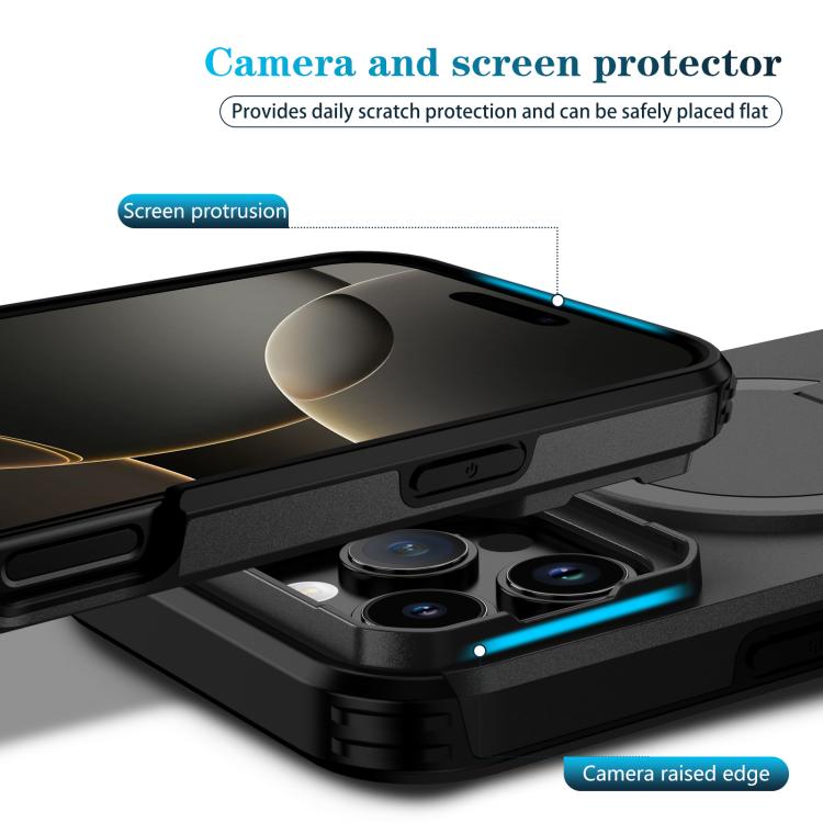 For iPhone 16 Pro Max Sliding Camshield MagSafe Holder Phone Case